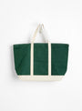 The Base Field Tote (L) from This is (an) in Forest Green and White at Couverture & The Garbstore
back