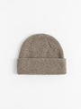The Signature Yak Beanie in Taupe from 7115 by Szeki at Couverture & The Garbstore
front 