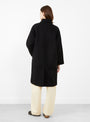 The Wool Duster Coat in Navy Black from 7115 by Szeki at Couverture & The Garbstore Model Back