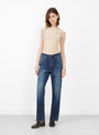 CS40-MP03B Selvedge Denim Straight Cut Dark Splatter from Chimala at Couverture & The Garbstore
Model Front