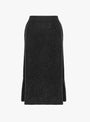 The Flat Stitch Semi Circle Knit Skirt Melange Black from Modern Weaving at Couverture & The Garbstore
front