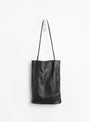 The Slim Elongated Tote arrives from Modern Weaving in Black at Couverture & The Garbstore
front 