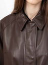 Nappa Trench Jacket Brown at Couverture & The Garbstore
model detail