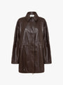 Nappa Trench Jacket Brown at Couverture & The Garbstore
front 