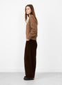 Chunky Sweater Brown Melange from Cordera at Couverture & The Garbstore
model side 