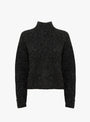 Baby Alpaca Polo Sweater Anthracite from Cordera at Couverture & The Garbstore
front 