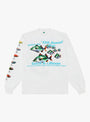 The Catch & Release LS T-Shirt from b.Eautiful in White at Couverture & The Garbstore
front 