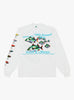 The Catch & Release LS T-Shirt from b.Eautiful in White at Couverture & The Garbstore
front 