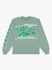 The Catch & Release LS T-Shirt from b.Eautiful in Atlantic Green at Couverture & The Garbstore
front