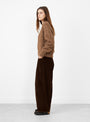 Corduroy Baggy Pants Brown from Cordera at Couverture & The Garbstore
model side 