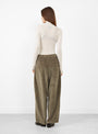 Corduroy Baggy Pants Sage from Cordera at Couverture & The Garbstore 
model back