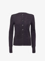 Fugu Knit Cardigan Aubergine from Soeur at Couverture & The Garbstore
front 