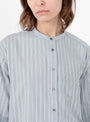 Formentera Shirt Sky Blue and Black from Soeur at Couverture & the Garbstore
model detail