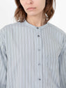 Formentera Shirt Sky Blue and Black from Soeur at Couverture & the Garbstore
model detail