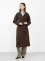 Harvard Coat Khaki Brown from Soeur at Couverture & The Garbstore
model front 