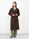 Harvard Coat Khaki Brown from Soeur at Couverture & The Garbstore
model front 