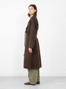 Harvard Coat Khaki Brown from Soeur at Couverture & The Garbstore
model side