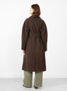 Harvard Coat Khaki Brown from Soeur at Couverture & The Garbstore
model back