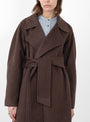 Harvard Coat Khaki Brown from Soeur at Couverture & The Garbstore
model detail