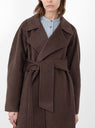 Harvard Coat Khaki Brown from Soeur at Couverture & The Garbstore
model detail