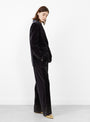 The Sevres Velvet Jacket from Soeur arrives in Anthracite at Couverture & The Garbstore
model side