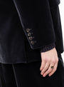 The Sevres Velvet Jacket from Soeur arrives in Anthracite at Couverture & The Garbstore
model detail