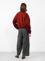 Wool Pile Boa Blouson Dark Red from TOGA PULLA at Couverture & The Garbstore
model back