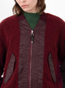Wool Pile Boa Blouson Dark Red from TOGA PULLA at Couverture & The Garbstore
model detail