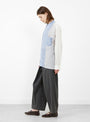Cupra Srtipe Shirt Light Blue from TOGA PULLA at Couverture & The Garbstore
model side