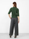 Bicolour Knit Pullover Green from TOGA PULLA at Couverture & The Garbstore
model back