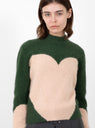 Bicolour Knit Pullover Green from TOGA PULLA at Couverture & The Garbstore
model detail