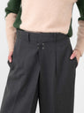 Polyester Wool Trouser Grey from TOGA PULLA at Couverture & The Garbstore
model detail
