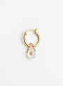 The Orso Hoop Earring from Pascale Monvoisin in Moonstone at Couverture & The Garbstore
front 