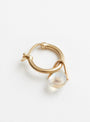 The Orso Hoop Earring from Pascale Monvoisin in Moonstone at Couverture & The Garbstore
back