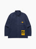 The Canvas Chore Shirt from Service Works in Dark Navy at Couverture & The Garbstore
front 