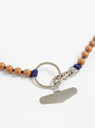 Phone Necklace Mocca Navy by Ina Seifart at Couverture & The Garbstore Clasp