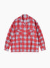 The Printed Plaid Flannel Open Collar Shirt from Sedan All-Purpose at Couverture & The Garbstore
front 