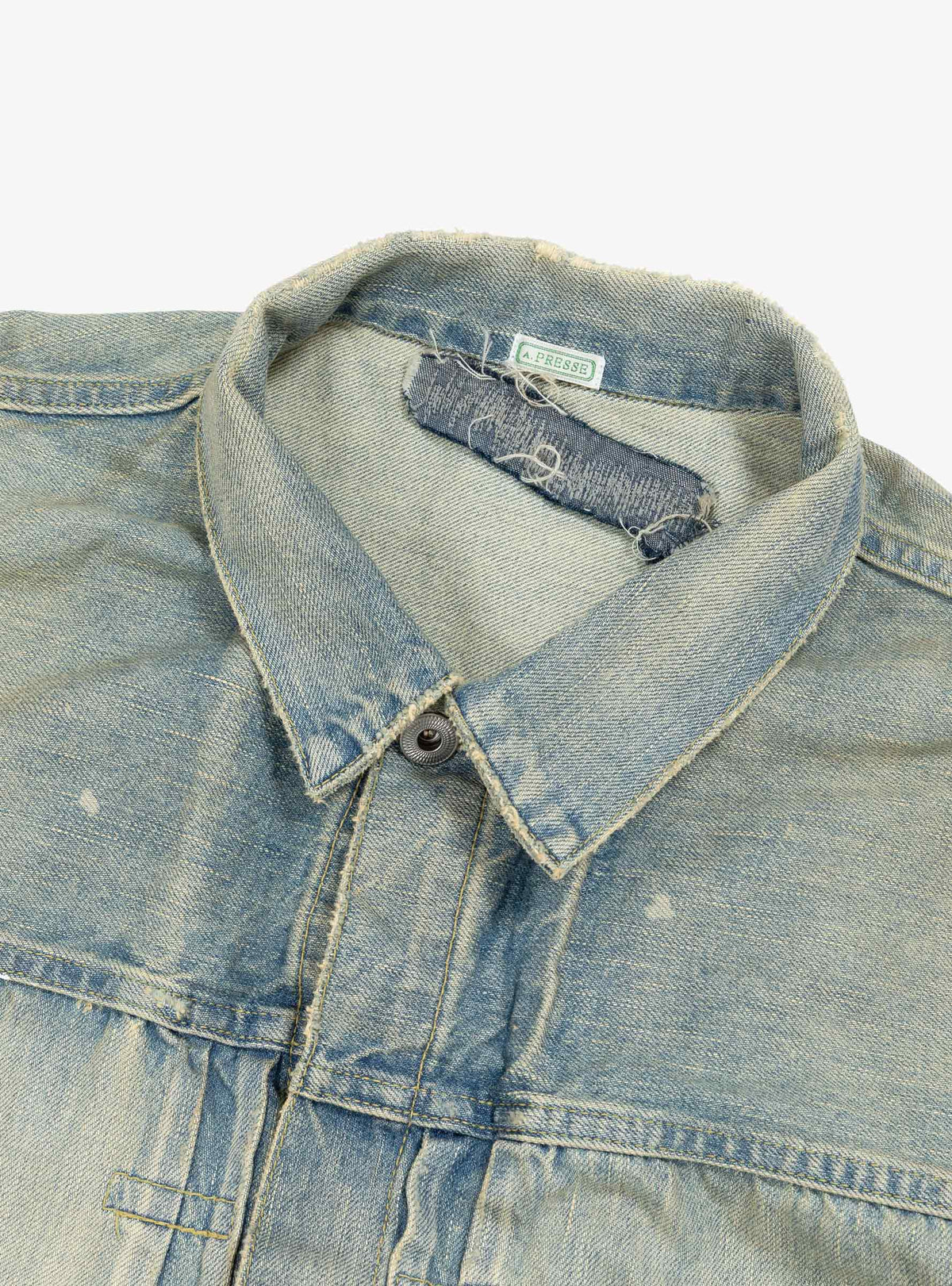 1st Type Denim Jacket Bleach by A.PRESSE | Couverture & The 