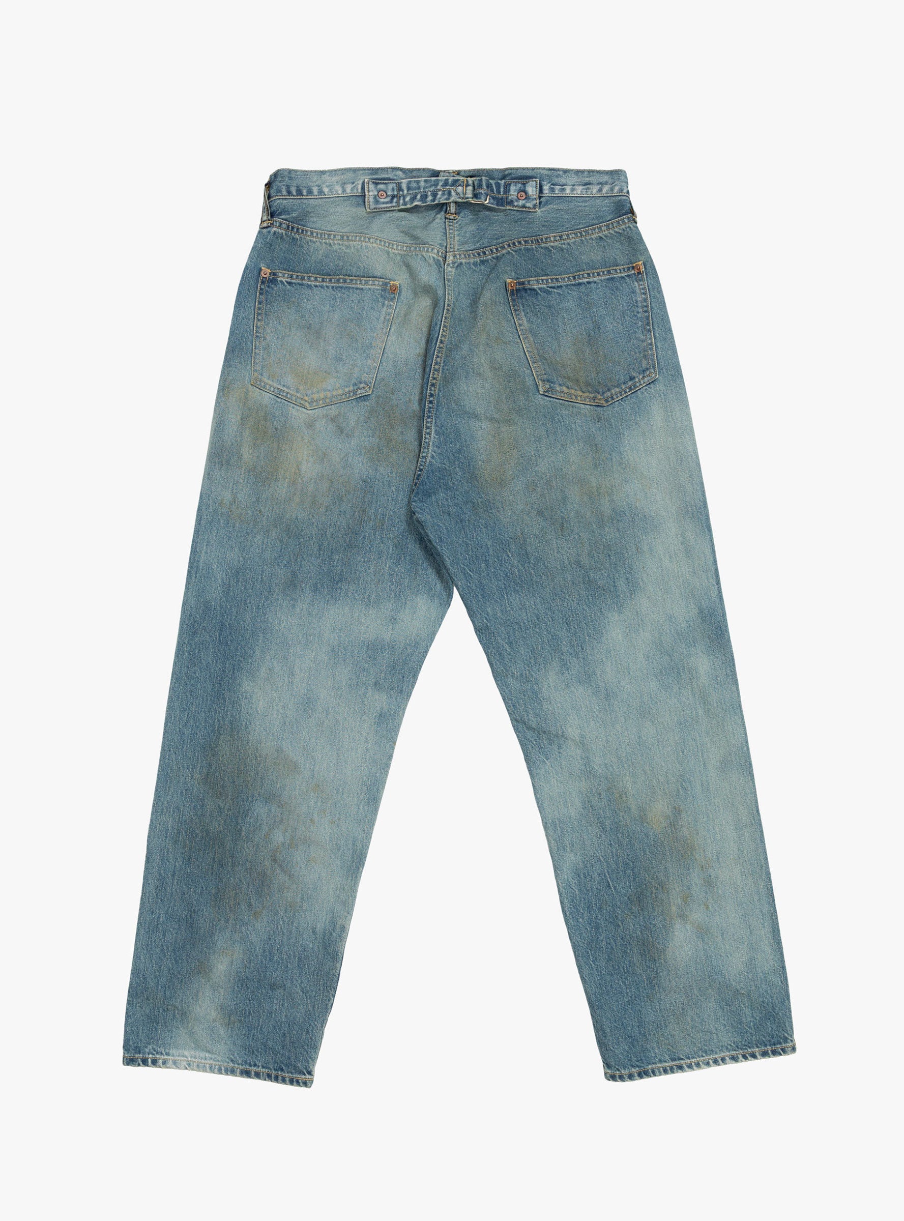 No.37 Washed Wide Denim Pants Indigo by A.PRESSE | Couverture