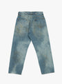 No.37 Washed Wide Denim Pants Indigo from A.PRESSE at Couverture & The Garbstore back