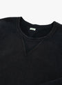 The Vintage Double V Sweatshirt from A.PRESSE in Black at Couverture & The Garbstore
neckline 