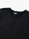 The Vintage Double V Sweatshirt from A.PRESSE in Black at Couverture & The Garbstore
neckline 
