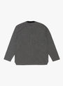 The 32G Wool Smooth Crewneck in Black and Grey from BATONER at Couverture & The Garbstore
back