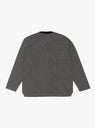 The 32G Wool Smooth Crewneck in Black and Grey from BATONER at Couverture & The Garbstore
back