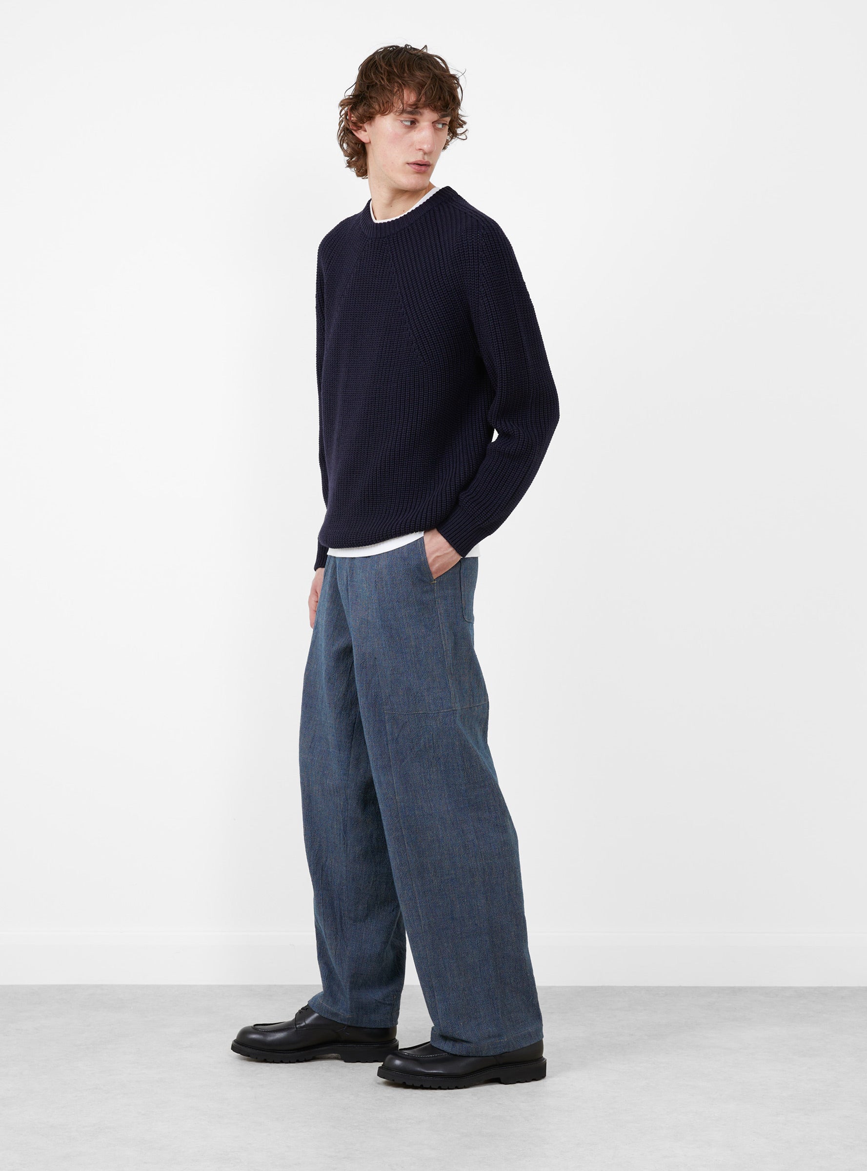 Signature Crewneck Navy by BATONER | Couverture & The Garbstore