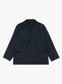 Take Easy Jacket in Navy by Kaptain Sunshine at Couverture and The Garbstore 
front