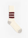 Coarse Ribbed Socks Bordeaux from ROTOTO at Couverture & The Garbstore
front 