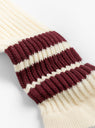 Coarse Ribbed Socks Bordeaux from ROTOTO at Couverture & The Garbstore 
detail 