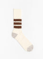 Coarse Ribbed Socks Brown from ROTOTO at Couverture & The Garbstore
front