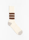 Coarse Ribbed Socks Brown from ROTOTO at Couverture & The Garbstore
front